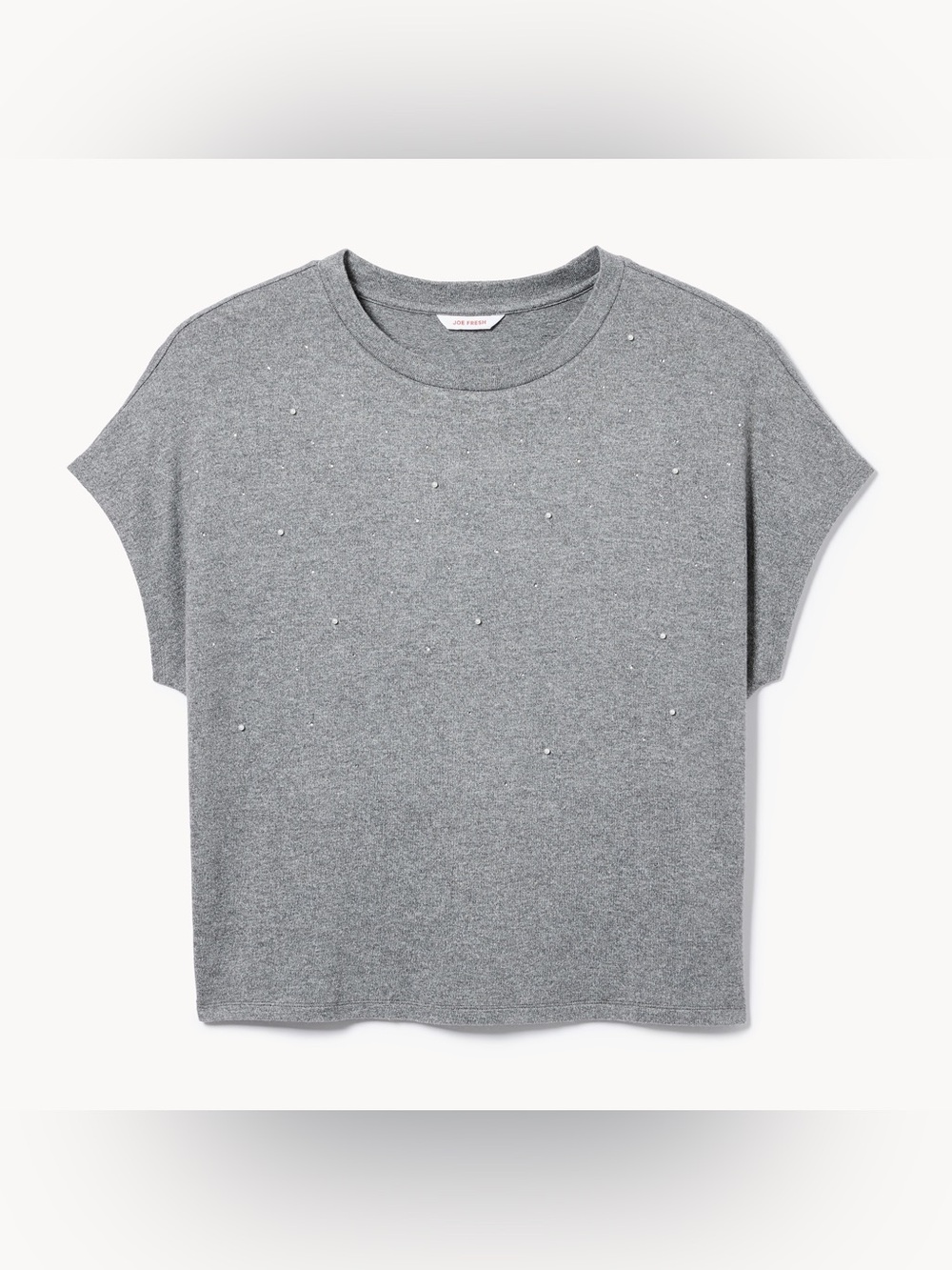 JOE FRESH Women+ Embellished T-Shirt Sweater